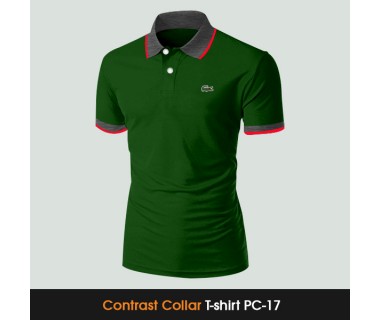 Contrast Collar T-shirt PC-17